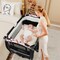 Babyjoy Pack & Play Baby Diaper Changing Table 4 in 1 Portable Foldable with Mattress Carrying Bag Black/Grey/Black+Pink